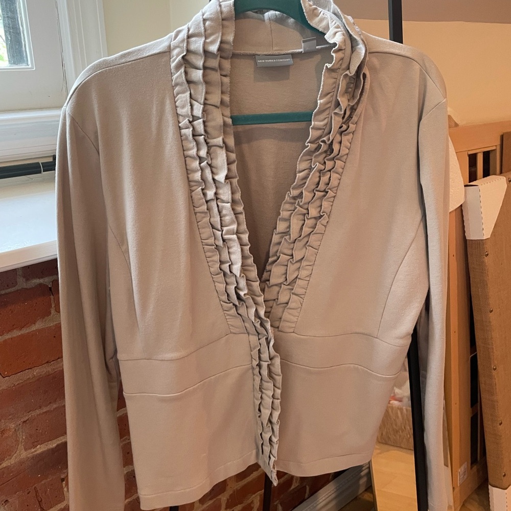 NY&Co beige cardigan